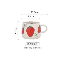 Plates u0026 More Küche & Esszimmer-Niedliche Cartoon-Obstbecher - Keramik-Kaffee-Teetassen