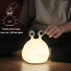 Comfort u0026 Style Beleuchtung-Niedliche Schnecken-LED-Nachtlampe – bezauberndes Licht mit Berührungssensor
