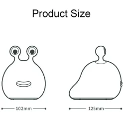 Comfort u0026 Style Beleuchtung-Niedliche Schnecken-LED-Nachtlampe – bezauberndes Licht mit Berührungssensor