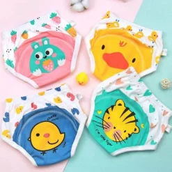 Kinder The Decor Haven Kinderwagen & Zubehör|Babykleidung-Niedliche Tiere Kinder-Unterwäscheset aus Baumwolle – 4er-Pack Unisex