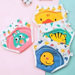 Kinder The Decor Haven Kinderwagen & Zubehör|Babykleidung-Niedliche Tiere Kinder-Unterwäscheset aus Baumwolle – 4er-Pack Unisex