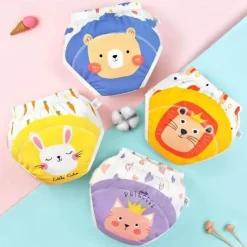 Kinder The Decor Haven Kinderwagen & Zubehör|Babykleidung-Niedliche Tiere Kinder-Unterwäscheset aus Baumwolle – 4er-Pack Unisex