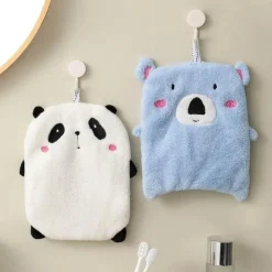 Tom Küche & Esszimmer-Niedliche Tierhandtücher - Panda Koala Frotteehandtücher mit Schlaufen