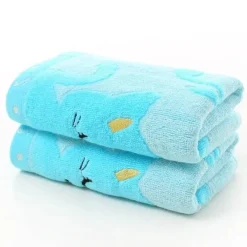 Tom Küche & Esszimmer-Niedliches Kätzchen-Handtuch aus Bambusfaser – weiches, robustes Badetuch für Kinder