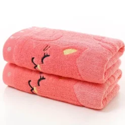 Tom Küche & Esszimmer-Niedliches Kätzchen-Handtuch aus Bambusfaser – weiches, robustes Badetuch für Kinder