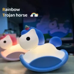 Illuminate Home Beleuchtung-Nilpferd-Baby-Nachtlicht – süße Kinderzimmerlampe für Kinder