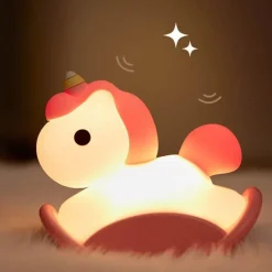 Illuminate Home Beleuchtung-Nilpferd-Baby-Nachtlicht – süße Kinderzimmerlampe für Kinder