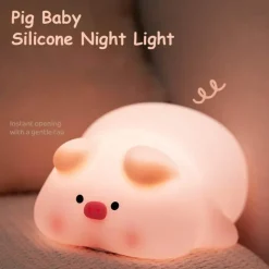 Illuminate Home Beleuchtung-Nilpferd-Baby-Nachtlicht – süße Kinderzimmerlampe für Kinder