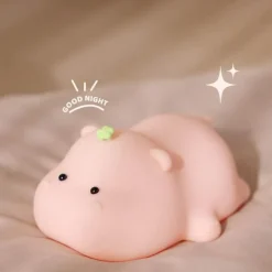 Illuminate Home Beleuchtung-Nilpferd-Baby-Nachtlicht – süße Kinderzimmerlampe für Kinder