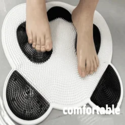 The Blissful Bath Badezimmer-Non-Slip Massage Bath Mat - Soft Shower Rug