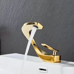 Tranquil Waters Badezimmer|Küche & Esszimmer-Nordic Arch Deckmontierter Wasserhahn - Künstlerischer Waschbeckenmischer