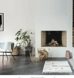 Cozy Living Möbel-Nordic Art Korbstuhl- und Tischset – Stilvolles Wohndekor