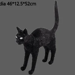 Comfort u0026 Style Beleuchtung-Nordic Cat Table Lamp - Decorative Resin Lighting Fixture