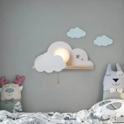 Comfort u0026 Style Beleuchtung-Nordic Cloud Sky LED Wall Lamp - Kids Room Decor