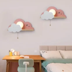 Comfort u0026 Style Beleuchtung-Nordic Cloud Sky LED Wall Lamp - Kids Room Decor