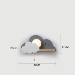 Comfort u0026 Style Beleuchtung-Nordic Cloud Sky LED Wall Lamp - Kids Room Decor