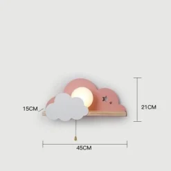 Comfort u0026 Style Beleuchtung-Nordic Cloud Sky LED Wall Lamp - Kids Room Decor