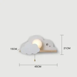 Comfort u0026 Style Beleuchtung-Nordic Cloud Sky LED Wall Lamp - Kids Room Decor