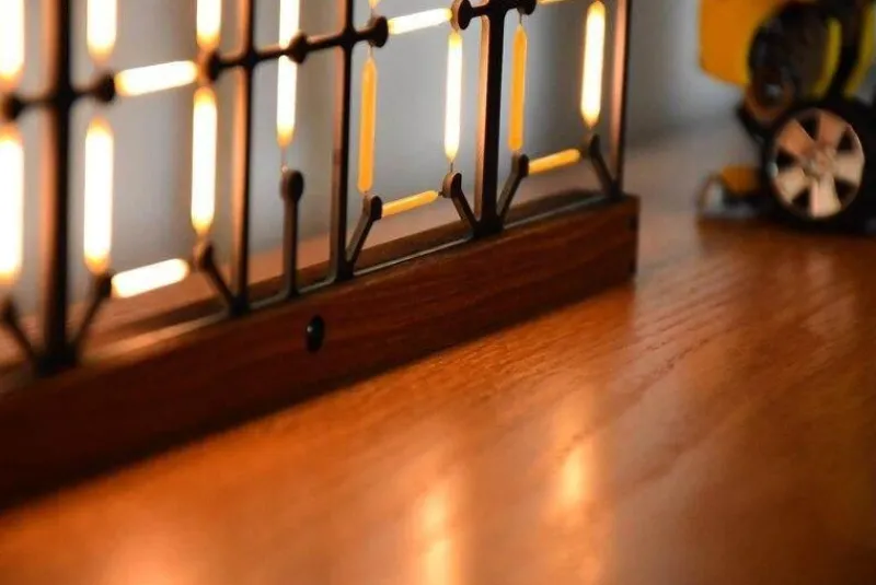 Comfort u0026 Style Beleuchtung-Nordic Double-Sided LED Clock - Modern Design Timepiece