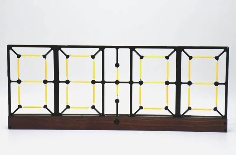 Comfort u0026 Style Beleuchtung-Nordic Double-Sided LED Clock - Modern Design Timepiece