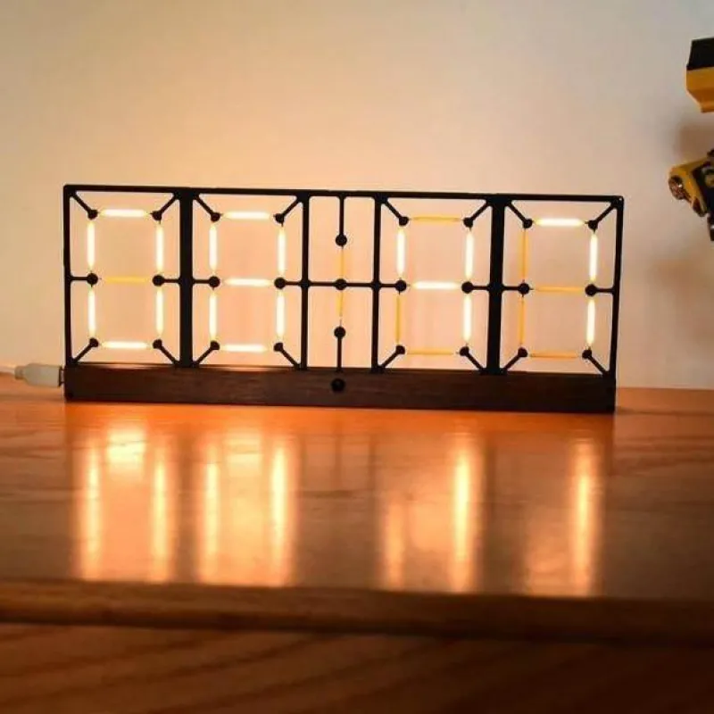 Comfort u0026 Style Beleuchtung-Nordic Double-Sided LED Clock - Modern Design Timepiece