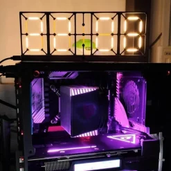 Comfort u0026 Style Beleuchtung-Nordic Double-Sided LED Clock - Modern Design Timepiece