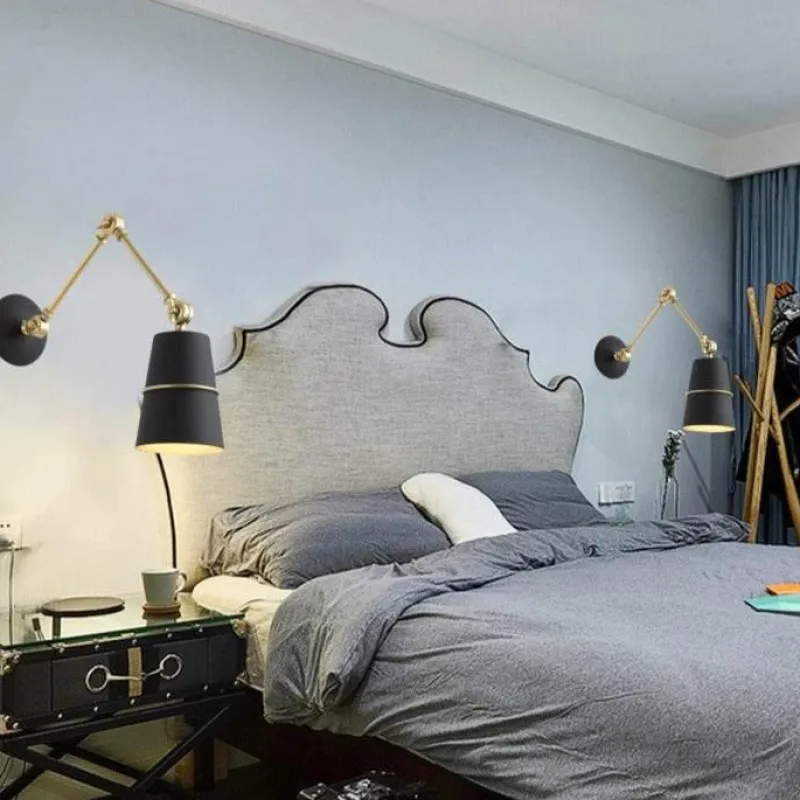 Comfort u0026 Style Beleuchtung-Nordic Iron Swing Langarm Moderne Wandleuchte