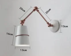 Comfort u0026 Style Beleuchtung-Nordic Iron Swing Langarm Moderne Wandleuchte