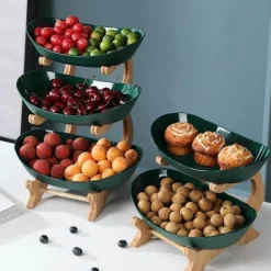 The Culinary Kit Küche & Esszimmer-Nordic Kitchen Rack Organizer – Stilvolle Lösung zur Lebensmittelaufbewahrung