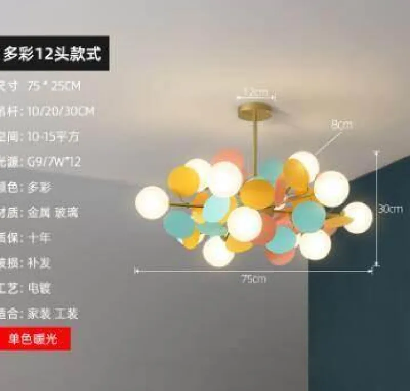 Comfort u0026 Style Beleuchtung-Nordic Multicolor LED Pendant Lights - Artistic Tree Design