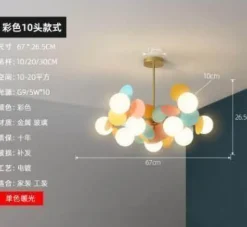 Comfort u0026 Style Beleuchtung-Nordic Multicolor LED Pendant Lights - Artistic Tree Design