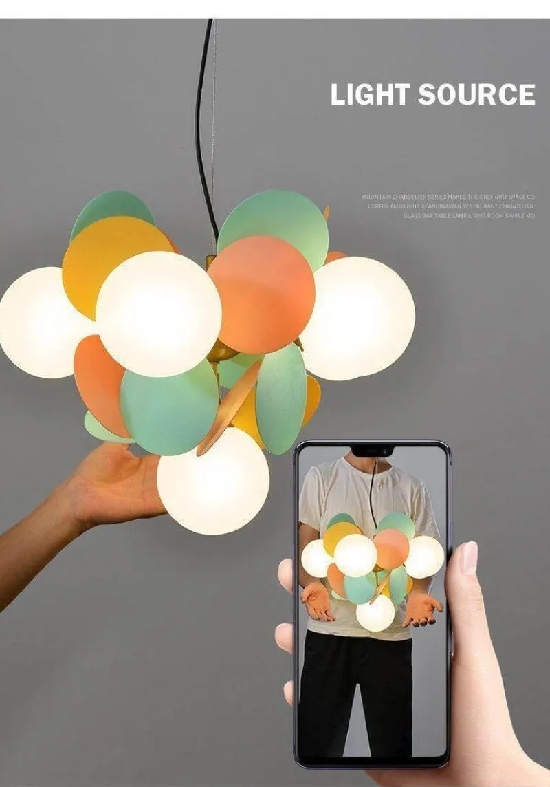 Comfort u0026 Style Beleuchtung-Nordic Multicolor LED Pendant Lights - Artistic Tree Design