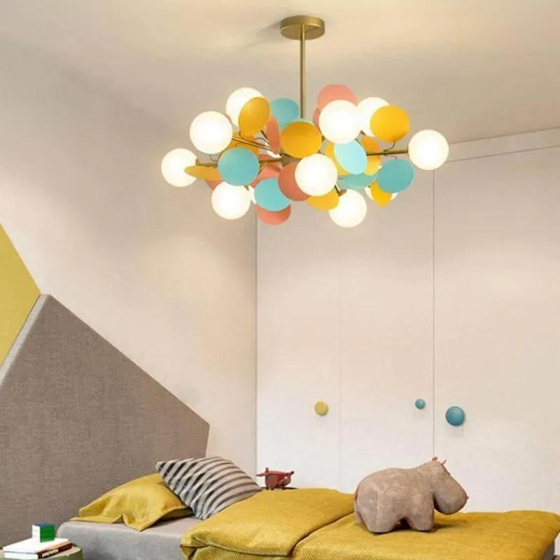 Comfort u0026 Style Beleuchtung-Nordic Multicolor LED Pendant Lights - Artistic Tree Design