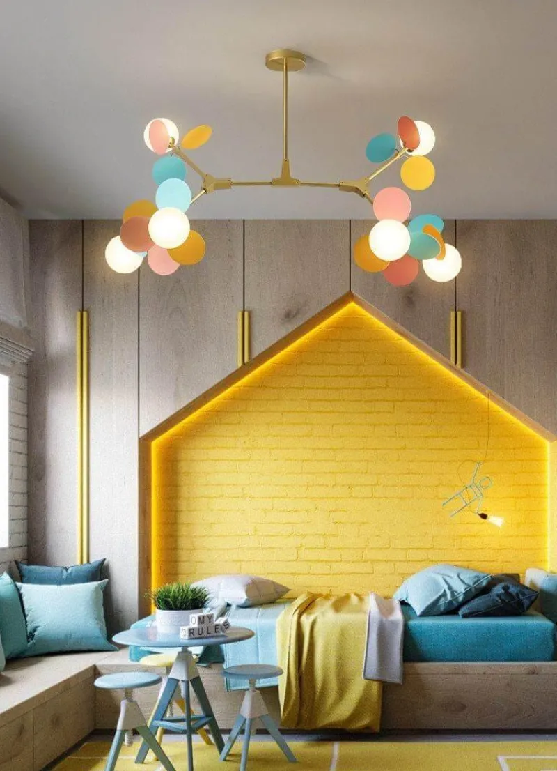 Comfort u0026 Style Beleuchtung-Nordic Multicolor LED Pendant Lights - Artistic Tree Design