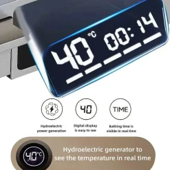 The Blissful Bath Badezimmer-Nordic Piano Key Ambient Light Shower Set - Elegant LED Bathroom Lighting