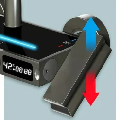 The Blissful Bath Badezimmer-Nordic Piano Key Ambient Light Shower Set - Elegant LED Bathroom Lighting