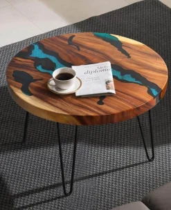 Comfort u0026 Style Möbel-Nordic River Couchtisch – Elegantes Naturdesign