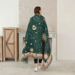 The Blanket Nook Bettzeug-Nordic Star Decke - Sonnengott Picknickmatte Sofabezug