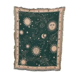 The Blanket Nook Bettzeug-Nordic Star Decke - Sonnengott Picknickmatte Sofabezug