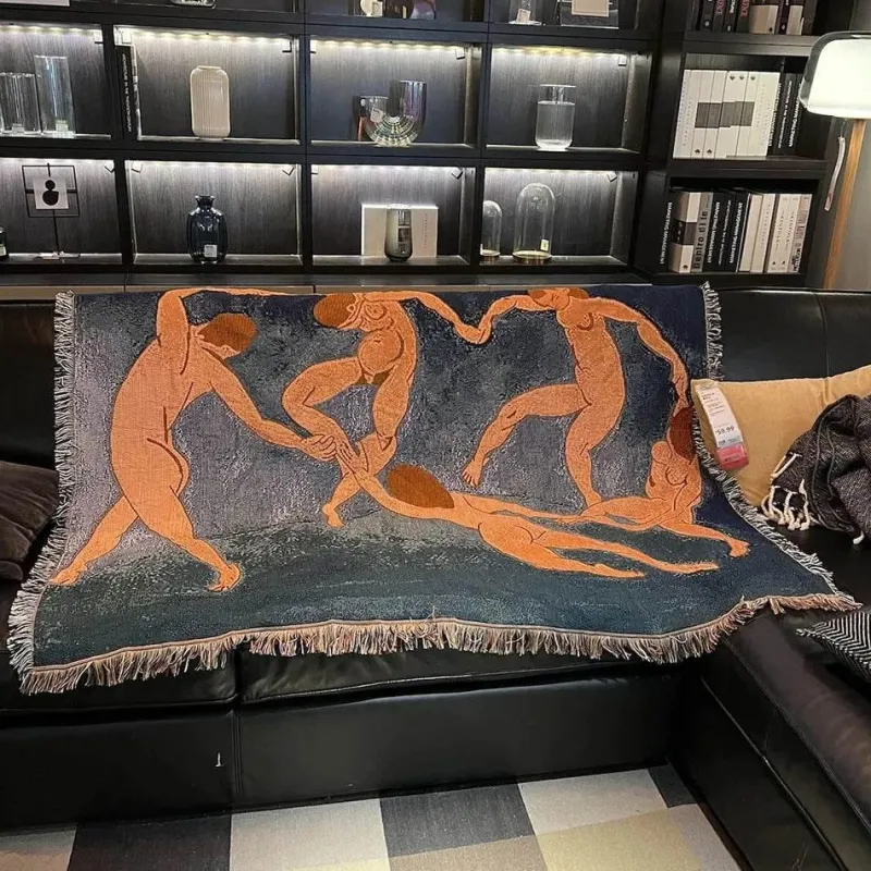 Warm Embrace Bettzeug-Nordische abstrakte Decke – Vielseitiges Outdoor-Dekor