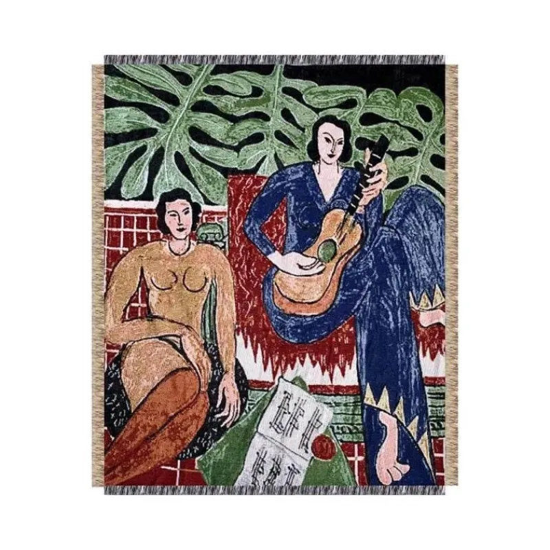 Warm Embrace Bettzeug-Nordische abstrakte Decke – Vielseitiges Outdoor-Dekor