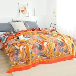 Cozy Haven Bettzeug-Nordische Baumwolldecke in Kingsize-Größe – weicher Boho-Überwurf für Bett und Sofa