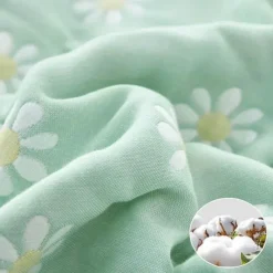 Warm Embrace Bettzeug-Nordische Baumwollgaze-Überwurfdecke - Weiche Cartoon-Tagesdecke für Betten und Sofas