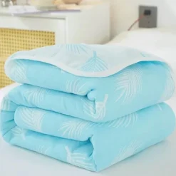 Warm Embrace Bettzeug-Nordische Baumwollgaze-Überwurfdecke - Weiche Cartoon-Tagesdecke für Betten und Sofas