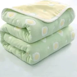 Warm Embrace Bettzeug-Nordische Baumwollgaze-Überwurfdecke - Weiche Cartoon-Tagesdecke für Betten und Sofas