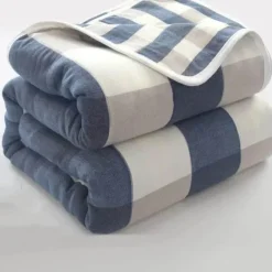 Warm Embrace Bettzeug-Nordische Baumwollgaze-Überwurfdecke - Weiche Cartoon-Tagesdecke für Betten und Sofas