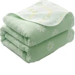 Warm Embrace Bettzeug-Nordische Baumwollgaze-Überwurfdecke - Weiche Cartoon-Tagesdecke für Betten und Sofas