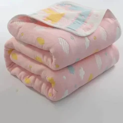 Warm Embrace Bettzeug-Nordische Baumwollgaze-Überwurfdecke - Weiche Cartoon-Tagesdecke für Betten und Sofas