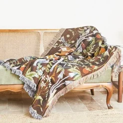 The Blanket Nook Bettzeug-Nordische Überwurfdecke - Gemütliches Bohemian-Sofa und Picknickmatte