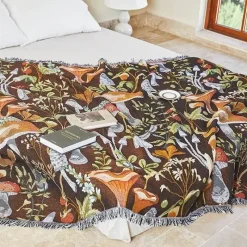 The Blanket Nook Bettzeug-Nordische Überwurfdecke - Gemütliches Bohemian-Sofa und Picknickmatte